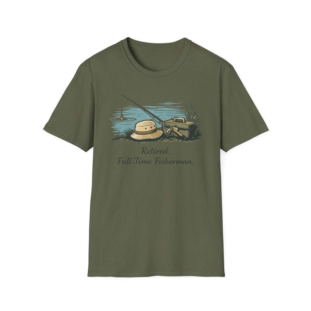 Retired Full Time Fisherman T‑Shirt