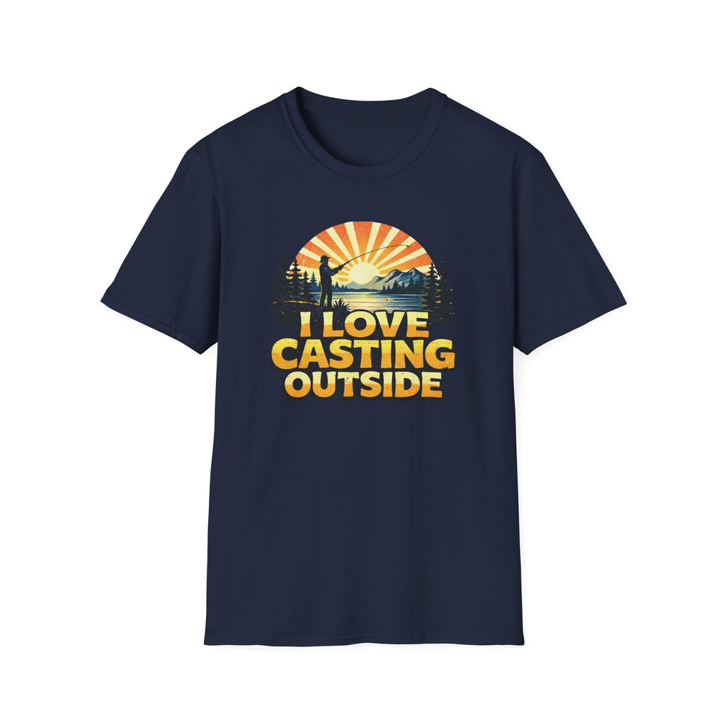 I Love Casting Outside T‑Shirt
