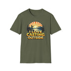 I Love Casting Outside T‑Shirt