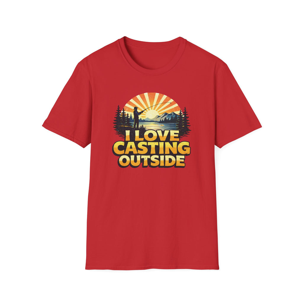 I Love Casting Outside T‑Shirt
