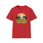 I Love Casting Outside T‑Shirt