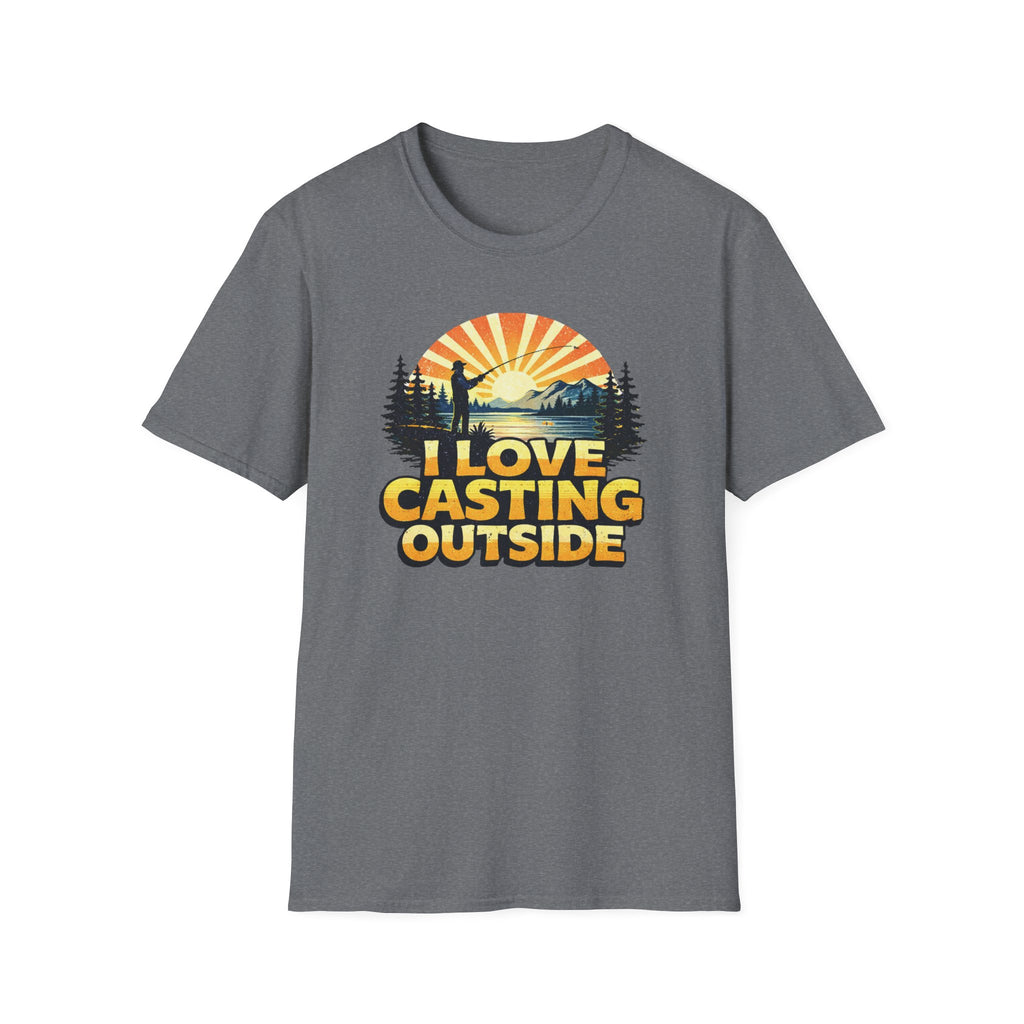 I Love Casting Outside T‑Shirt