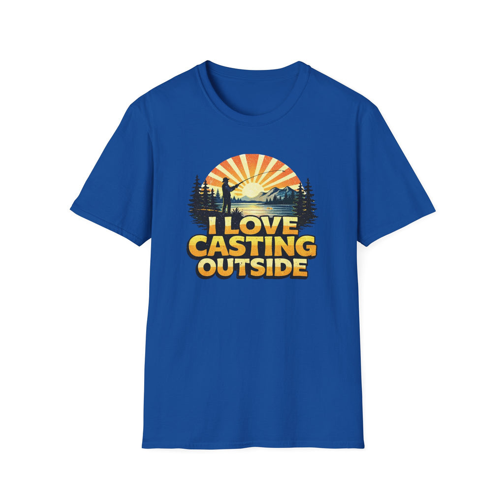 I Love Casting Outside T‑Shirt