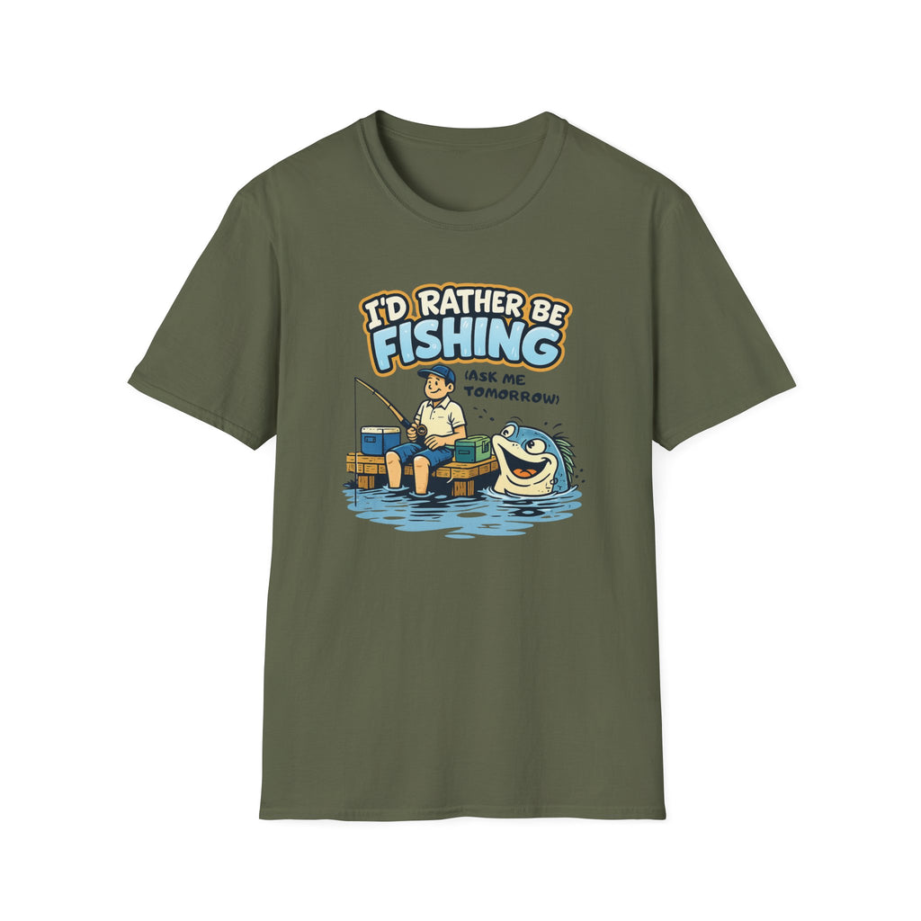 I'd Rather Be Fishing T‑Shirt